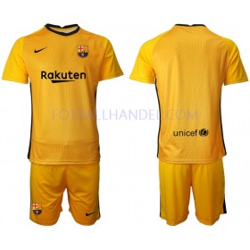 Barn Fotballdrakter Keeper FC Barcelona 2020-21 Kortermet M002